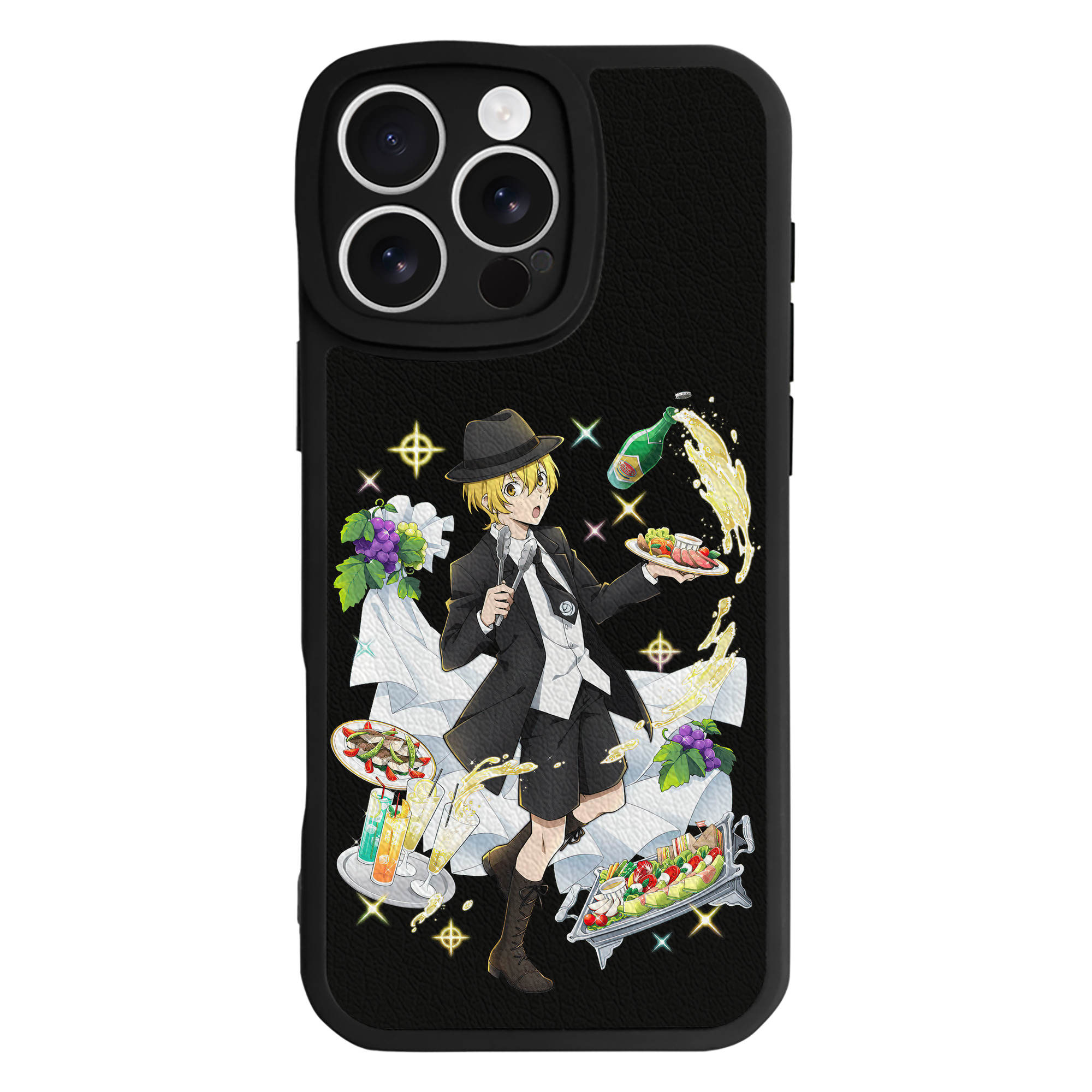 （画像用） 文豪ストレイドッグス Bungo Stray Dogs 【iPhone 16シリーズ対応】シリコンスマホケース（レザー調） 材質：シリコン